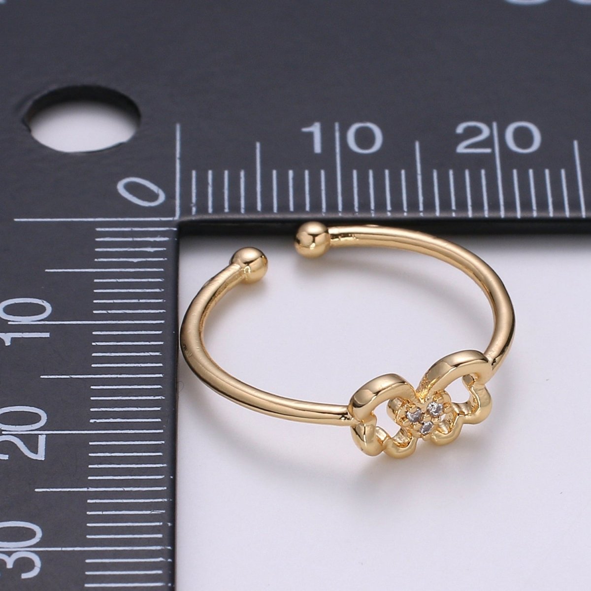 Mini Ring, Adjustable Butterfly Ring, Gold Butterfly Ring, Butterfly Jewelry, Dainty Butterfly Ring, Minimalist ring gift for her Size 6