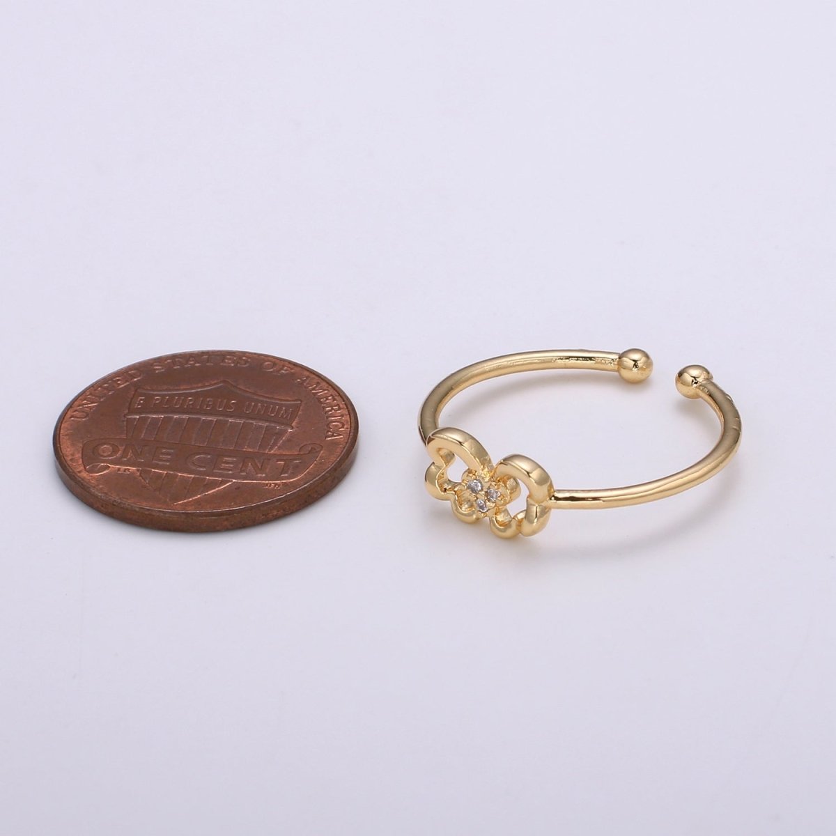 Mini Ring, Adjustable Butterfly Ring, Gold Butterfly Ring, Butterfly Jewelry, Dainty Butterfly Ring, Minimalist ring gift for her Size 6