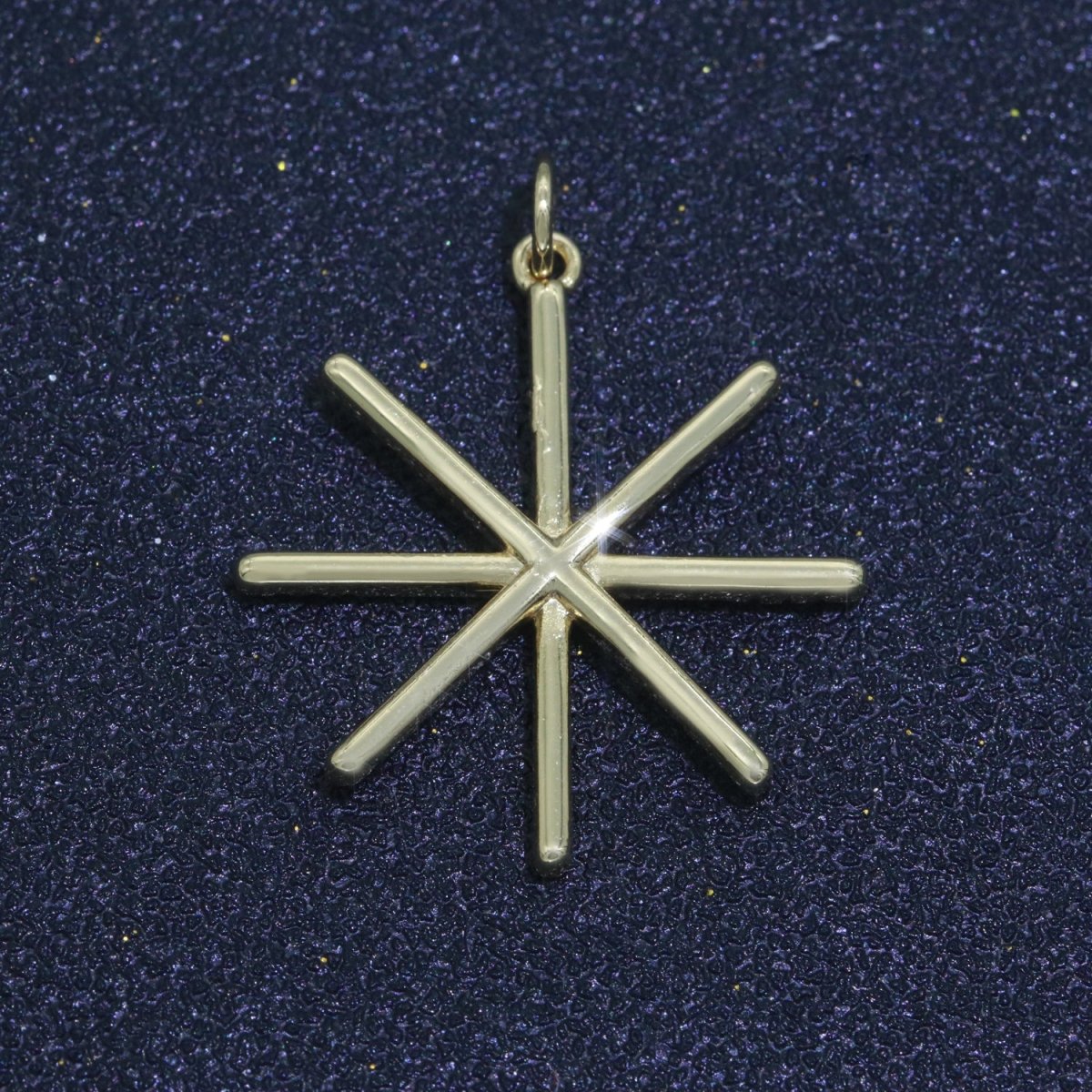 Mini Star Charm Gold Stick Star Charm Celestial Jewelry Star Key Charm Dainty Small Charm M-448