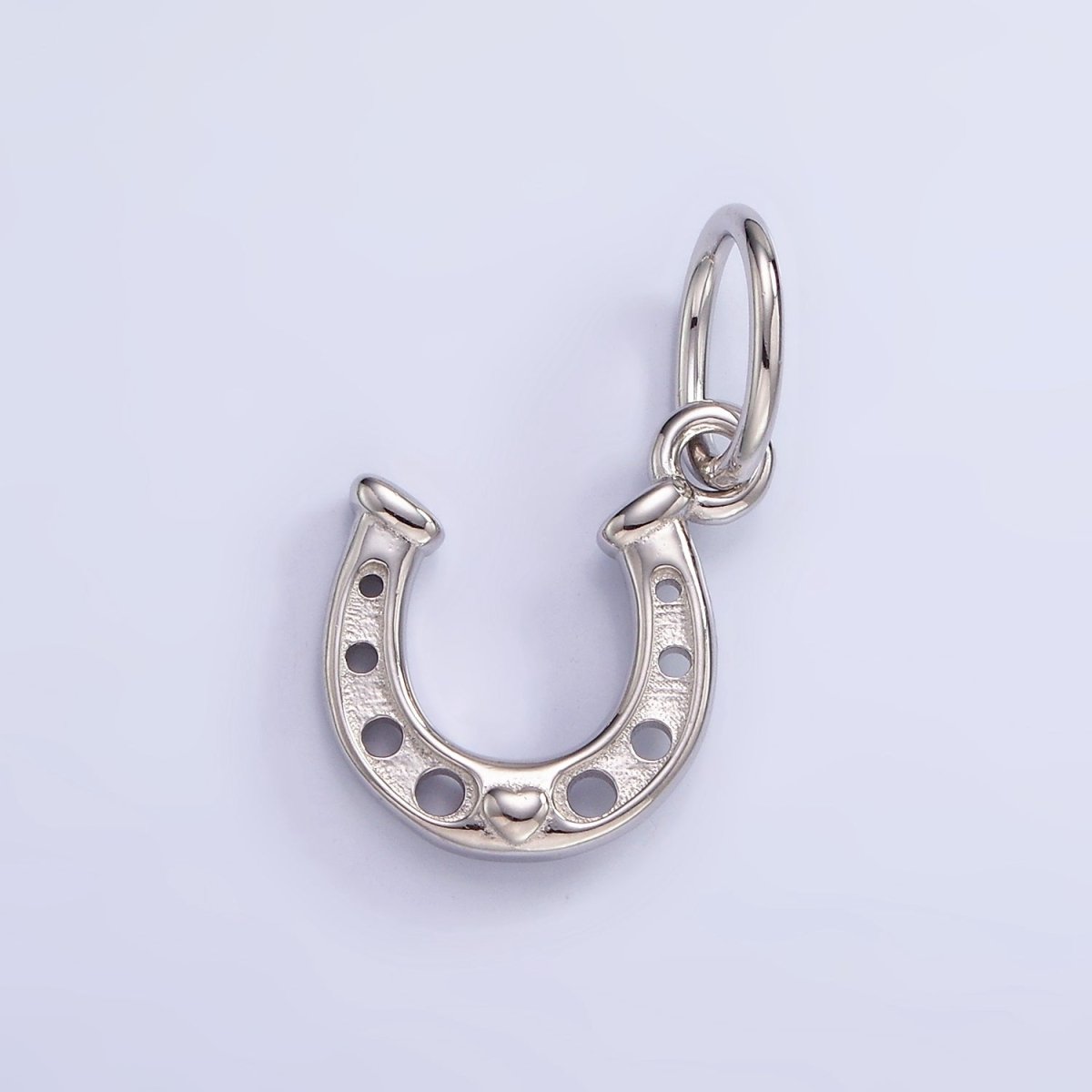 Mini Sterling Silver Horseshoe Charm Lucky Horseshoe Pendant | SL-478
