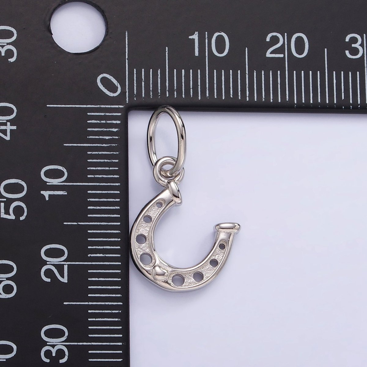 Mini Sterling Silver Horseshoe Charm Lucky Horseshoe Pendant | SL-478