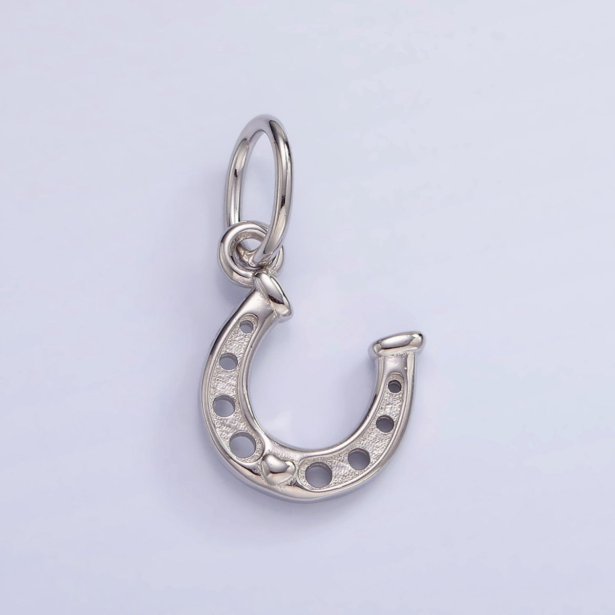 Mini Sterling Silver Horseshoe Charm Lucky Horseshoe Pendant | SL-478
