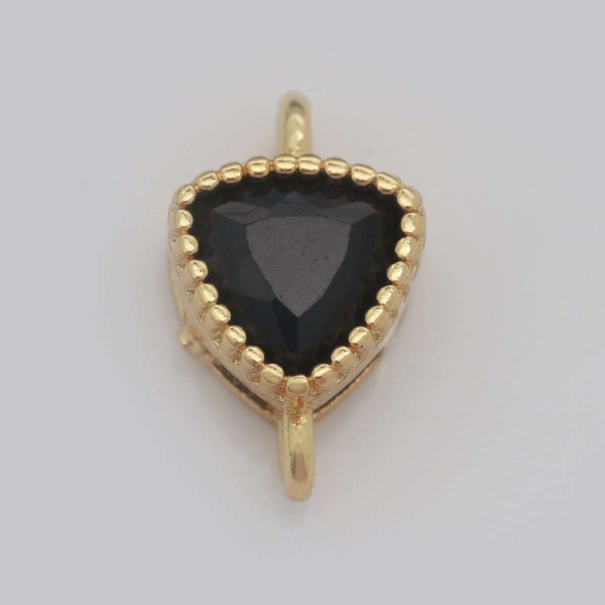 Mini Triangle Charm Connector Cubic Shield Cz Colorful Link Connector for Necklace Bracelet Earring Supply Y-346 - Y-353