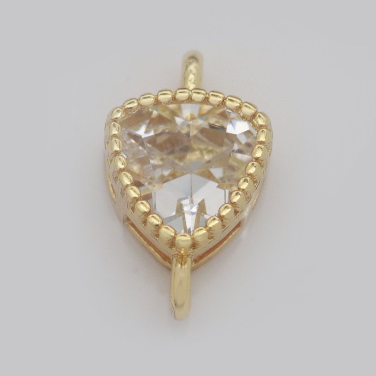 Mini Triangle Charm Connector Cubic Shield Cz Colorful Link Connector for Necklace Bracelet Earring Supply Y-346 - Y-353