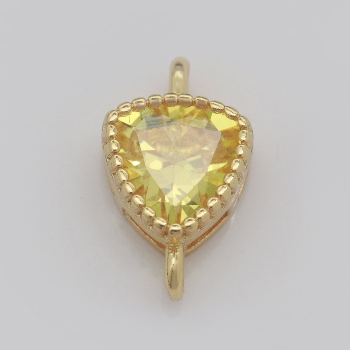 Mini Triangle Charm Connector Cubic Shield Cz Colorful Link Connector for Necklace Bracelet Earring Supply Y-346 - Y-353