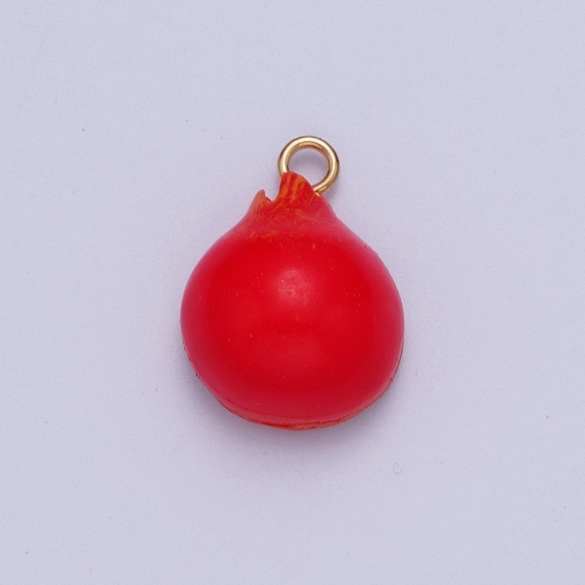 Miniature Fruit Charms, Pomegranate Pendants, Novelty Fruit for Earrings Making or Necklace Making X-749
