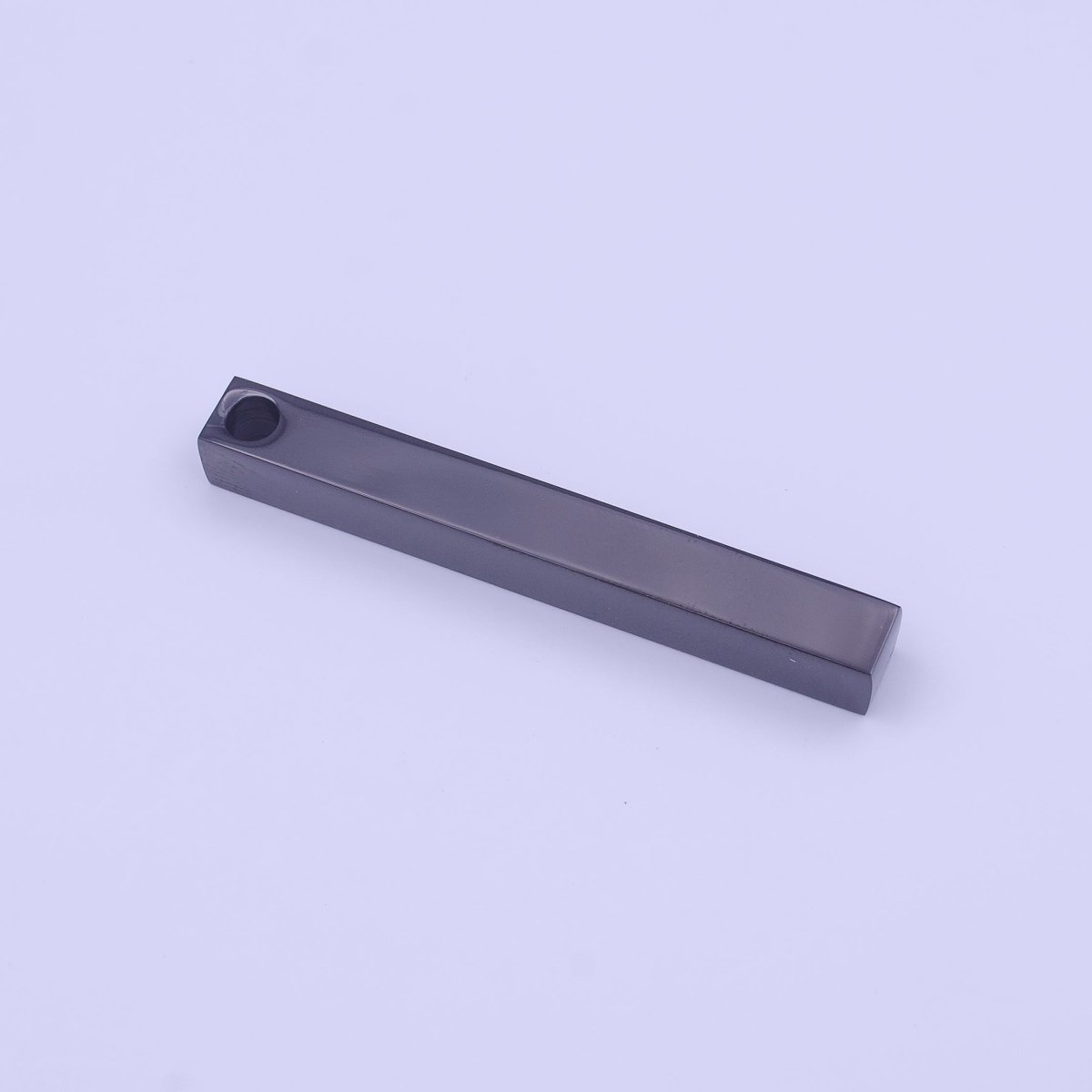 Minimalist  Stainless Steel 50mm Tag Bar Pendant in Silver, Black, Gold J-017 J-048 X-669