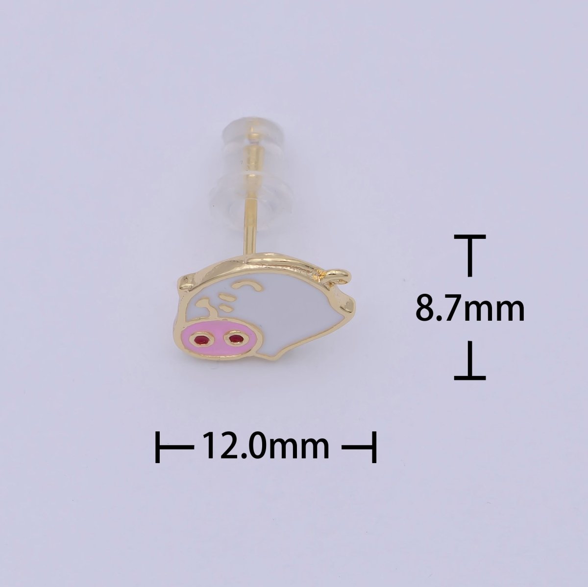 Mismatched Adorable Pig Earring Stud Set Cabbage Vegetable Stud Q-291