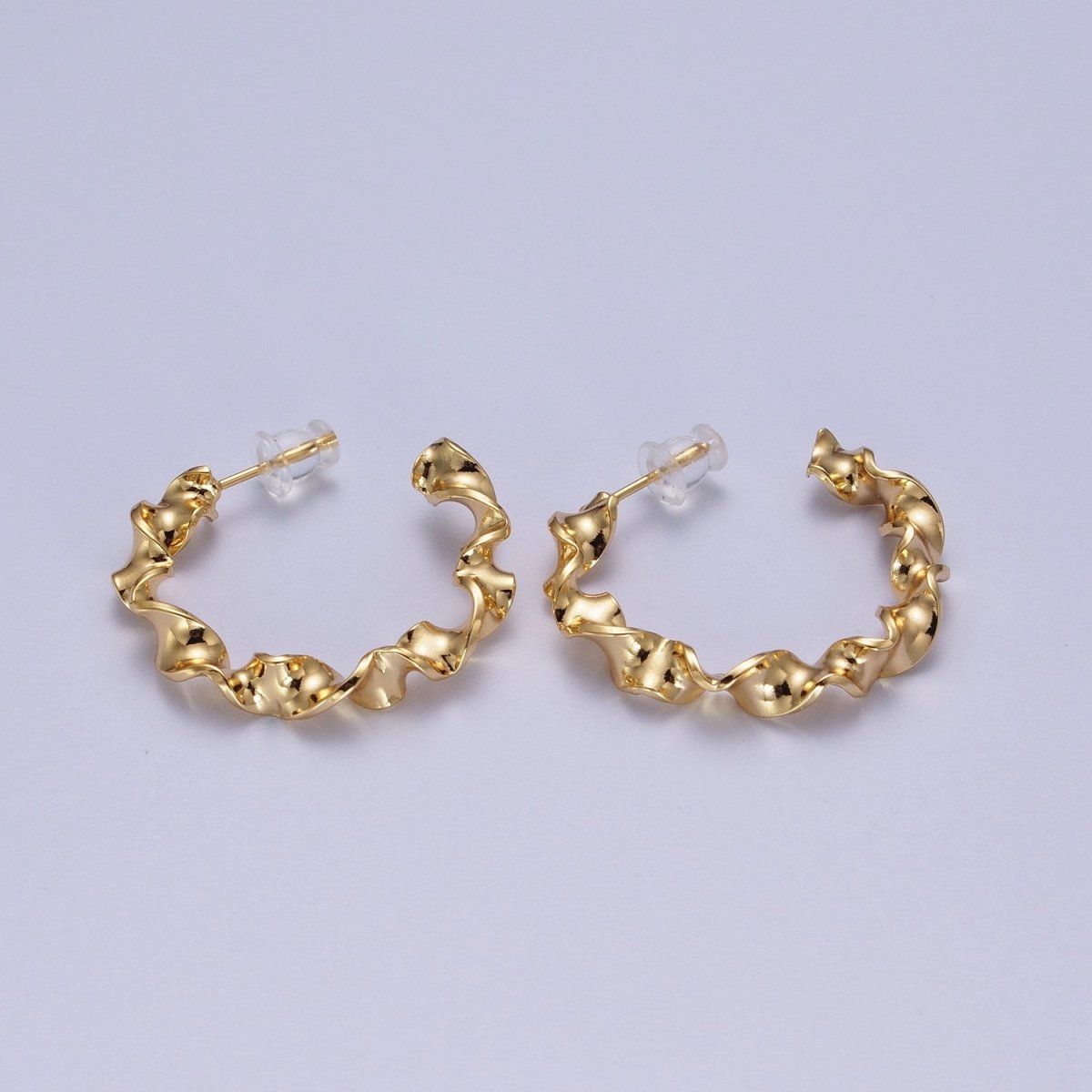 Modern Gold Hoop Earrings, Gold Hoops, Bold Hoop Earrings, Twisted Hoop Earrings, Dainty Hoops, Hammered Rustic Earring AD-065