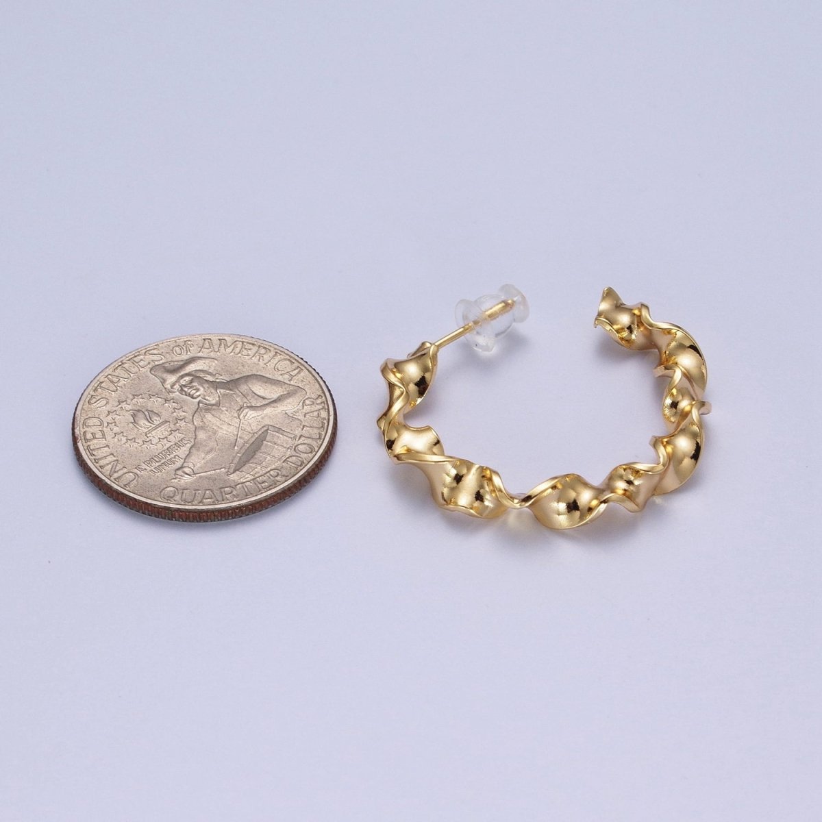 Modern Gold Hoop Earrings, Gold Hoops, Bold Hoop Earrings, Twisted Hoop Earrings, Dainty Hoops, Hammered Rustic Earring AD-065