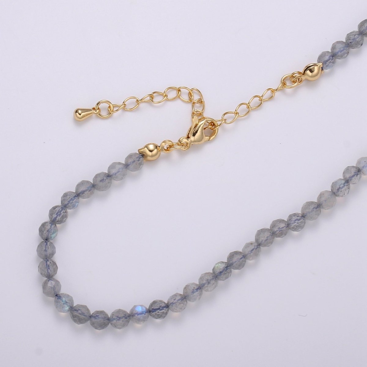 Multicolor Natural Gemstone Beads Morganite Amazonite Pink Rose Quartz Moonstone Purple Amethyst Necklace Ready To Wear | WA-012 Clearance Pricing