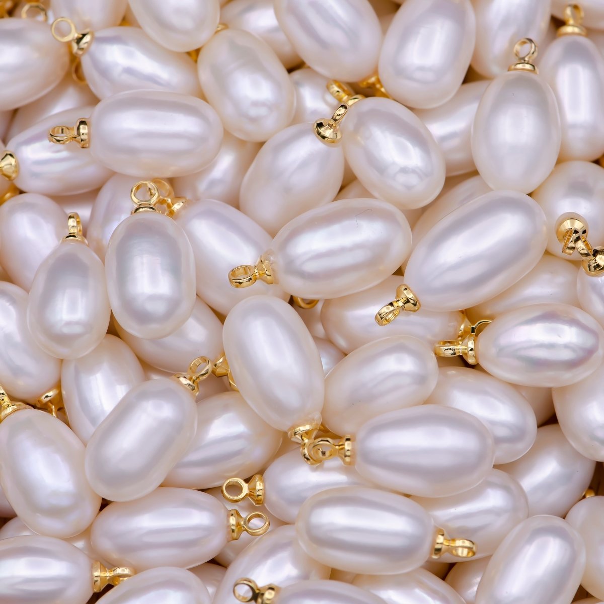 Natural White Teardrop Pearl Charm Natural Freshwater Pearl Necklace, Mauve Champagne Single Keshi Pendant, Bridesmaid Jewelry Gift P-1763