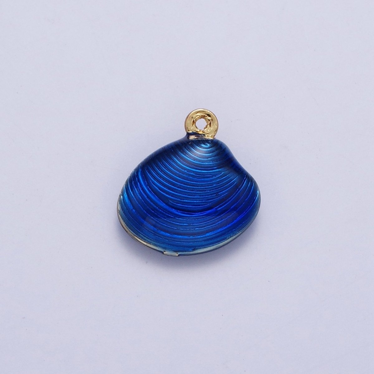 Neon Yellow, Blue, Green Colored Enamel Clam Sea Shell Charm For Summer Beach Jewelry AG-059~AG-061