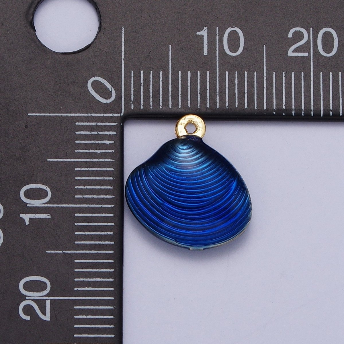 Neon Yellow, Blue, Green Colored Enamel Clam Sea Shell Charm For Summer Beach Jewelry AG-059~AG-061