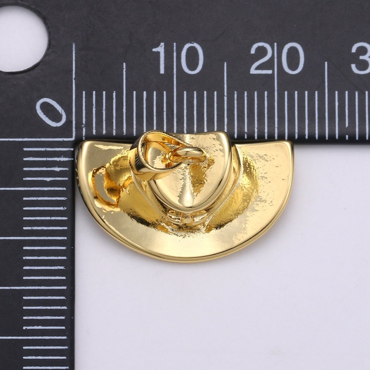 1pc 22x13mm Wholesale Gold-Filled Cowboy Hat Pendant Charm, Pendant for Necklace Bracelet Anklet Making J-134