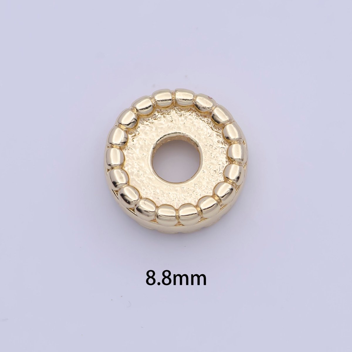 OS 8.8mm Thin Flat Rounded Gold Spacer Supply | K-320