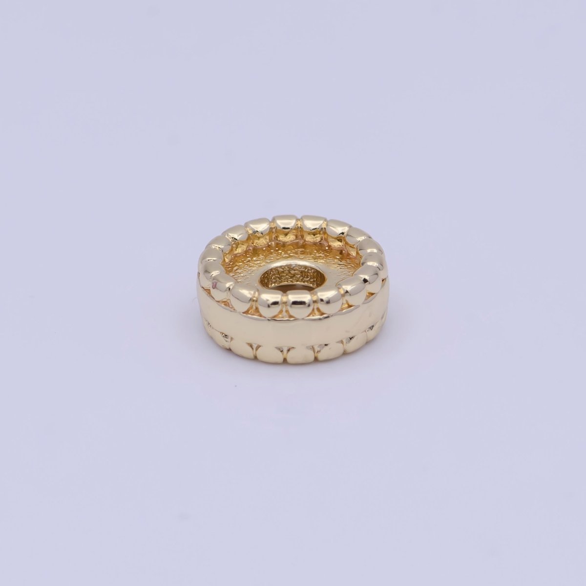 OS 8.8mm Thin Flat Rounded Gold Spacer Supply | K-320