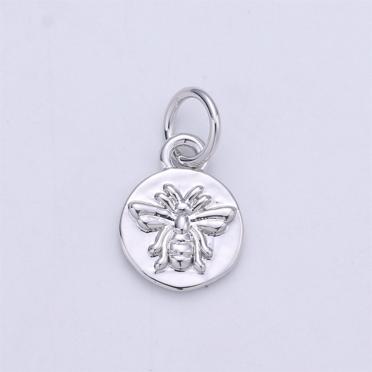 Dainty 18K Gold Filled Bee Charm Bumblebee, Honeybee, Queen Bee, Coin Disc Charm, Tiny Charm, Gold Charm Bracelet Earring Necklace Charm, C-349