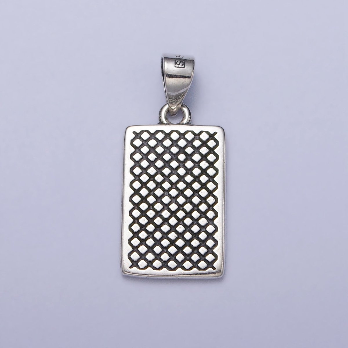 OS Dainty Sterling Silver Ace of Spades Pendant Silver Poker Card Gift S925 Pendant SL-393