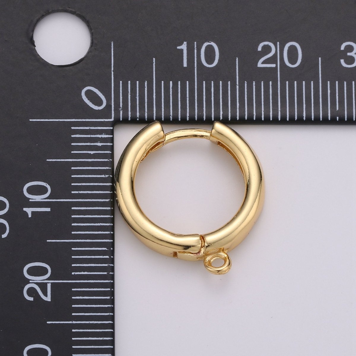 Overstock 24K Gold Filled one touch w/ open link Lever back earring making, 20x18 mm, Nickel free Lead Free for Earring Charm Making Findings K-903