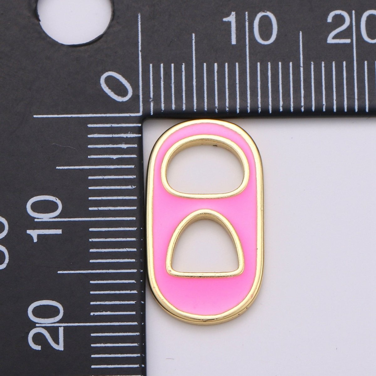 Pastel Color Enamel Soda Tab Charm Gold Soda Pull-tab Pendant Charm For Earring Bracelet Necklace Jewelry Making Supplies C-781~C-790