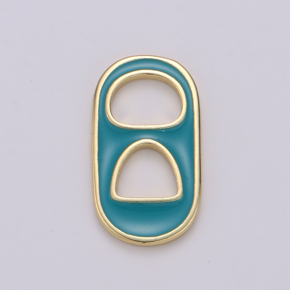 Pastel Color Enamel Soda Tab Charm Gold Soda Pull-tab Pendant Charm For Earring Bracelet Necklace Jewelry Making Supplies C-781~C-790