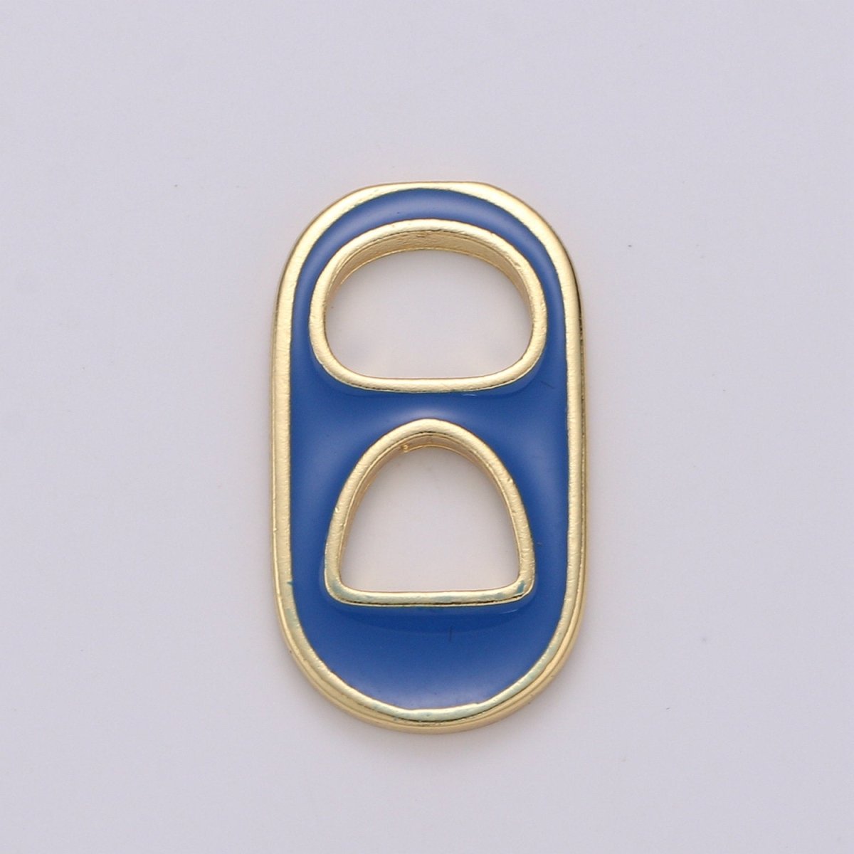 Pastel Color Enamel Soda Tab Charm Gold Soda Pull-tab Pendant Charm For Earring Bracelet Necklace Jewelry Making Supplies C-781~C-790
