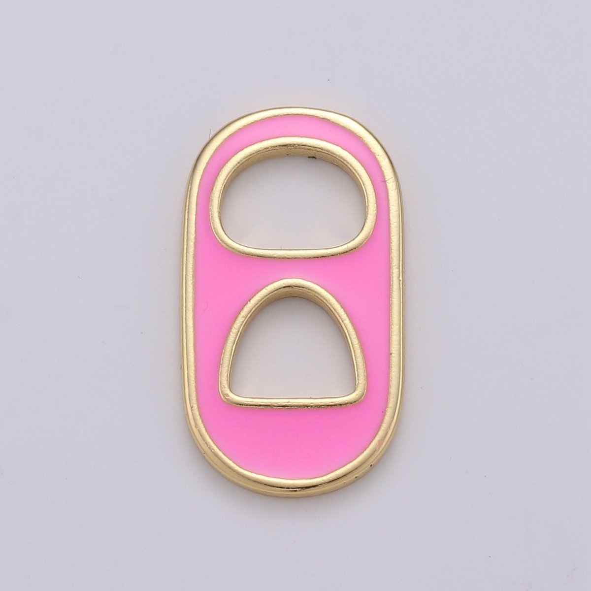 Pastel Color Enamel Soda Tab Charm Gold Soda Pull-tab Pendant Charm For Earring Bracelet Necklace Jewelry Making Supplies C-781~C-790