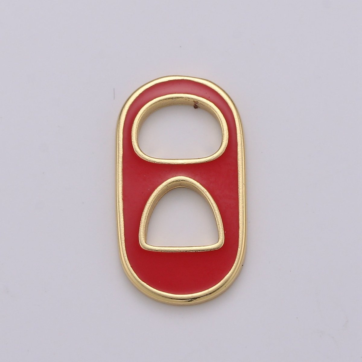 Pastel Color Enamel Soda Tab Charm Gold Soda Pull-tab Pendant Charm For Earring Bracelet Necklace Jewelry Making Supplies C-781~C-790