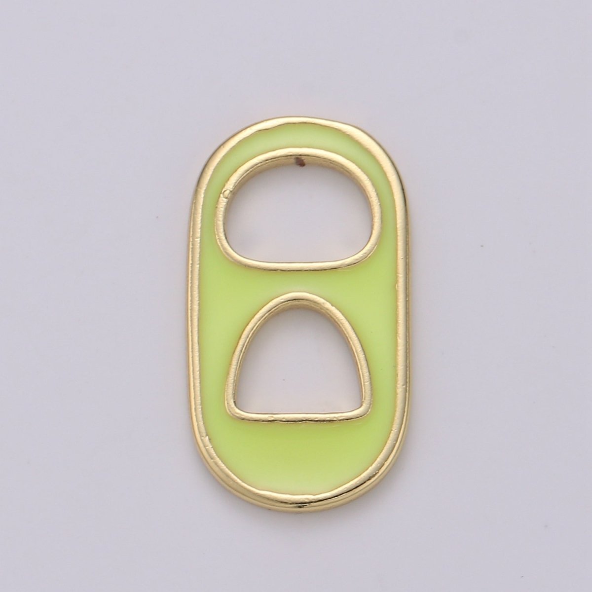 Pastel Color Enamel Soda Tab Charm Gold Soda Pull-tab Pendant Charm For Earring Bracelet Necklace Jewelry Making Supplies C-781~C-790