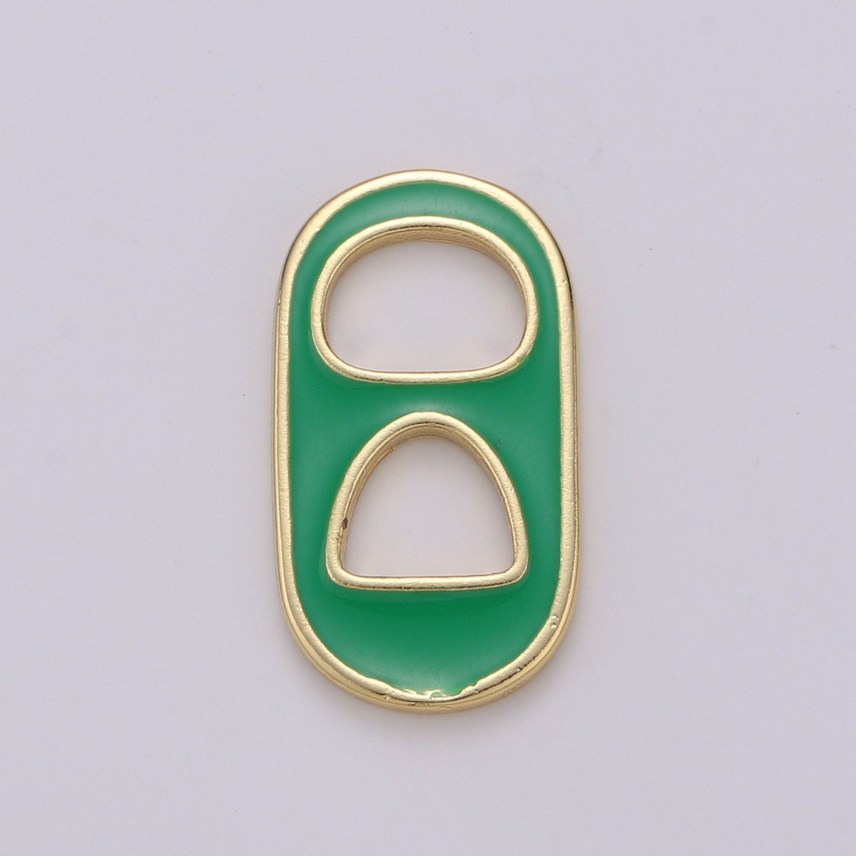 Pastel Color Enamel Soda Tab Charm Gold Soda Pull-tab Pendant Charm For Earring Bracelet Necklace Jewelry Making Supplies C-781~C-790
