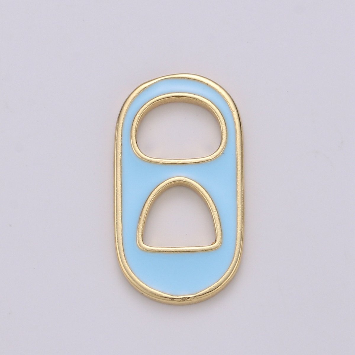 Pastel Color Enamel Soda Tab Charm Gold Soda Pull-tab Pendant Charm For Earring Bracelet Necklace Jewelry Making Supplies C-781~C-790
