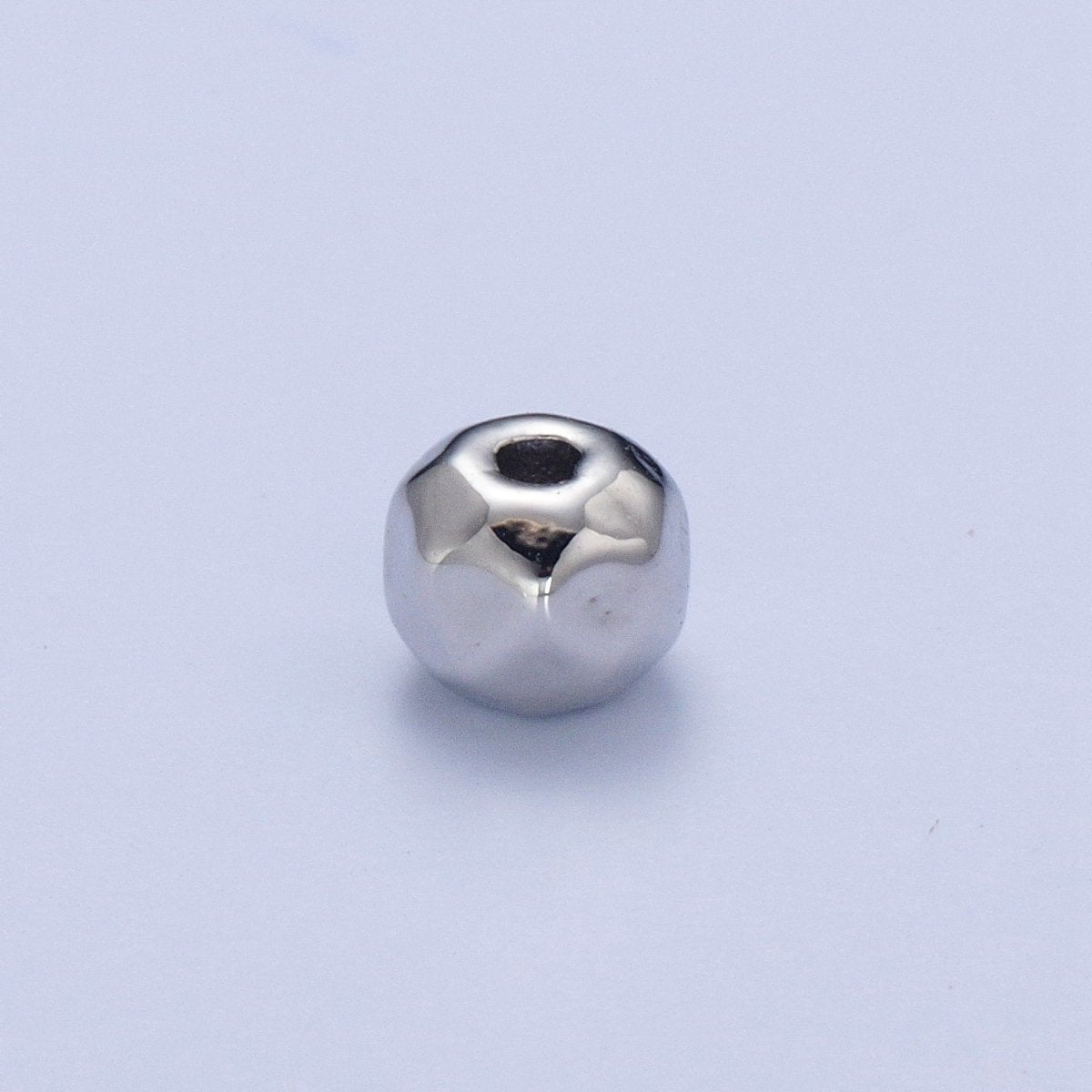 20 Pieces Pack 3.4X4mm Geometric Round Spacer Beads Jewelry Making Component in Silver & Gold B-049 W-936