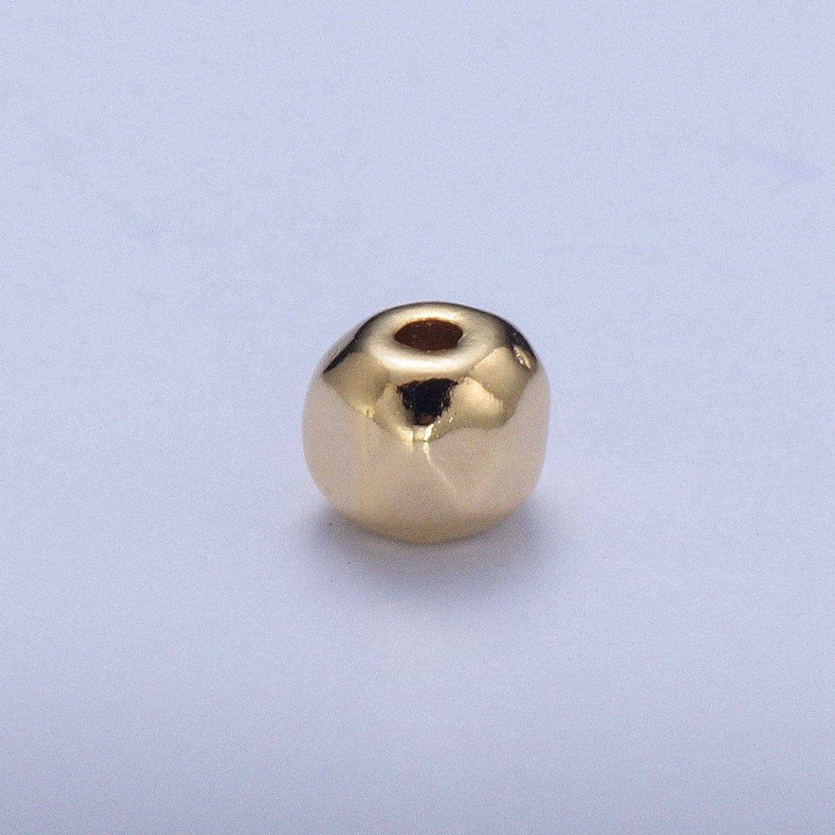 20 Pieces Pack 3.4X4mm Geometric Round Spacer Beads Jewelry Making Component in Silver & Gold B-049 W-936