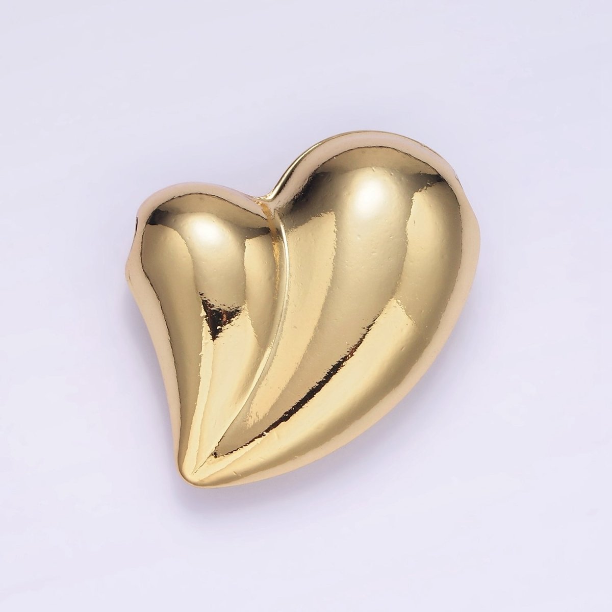 OS Puffy 14K Gold Filled Heart Charm Balloon Pendant | B877