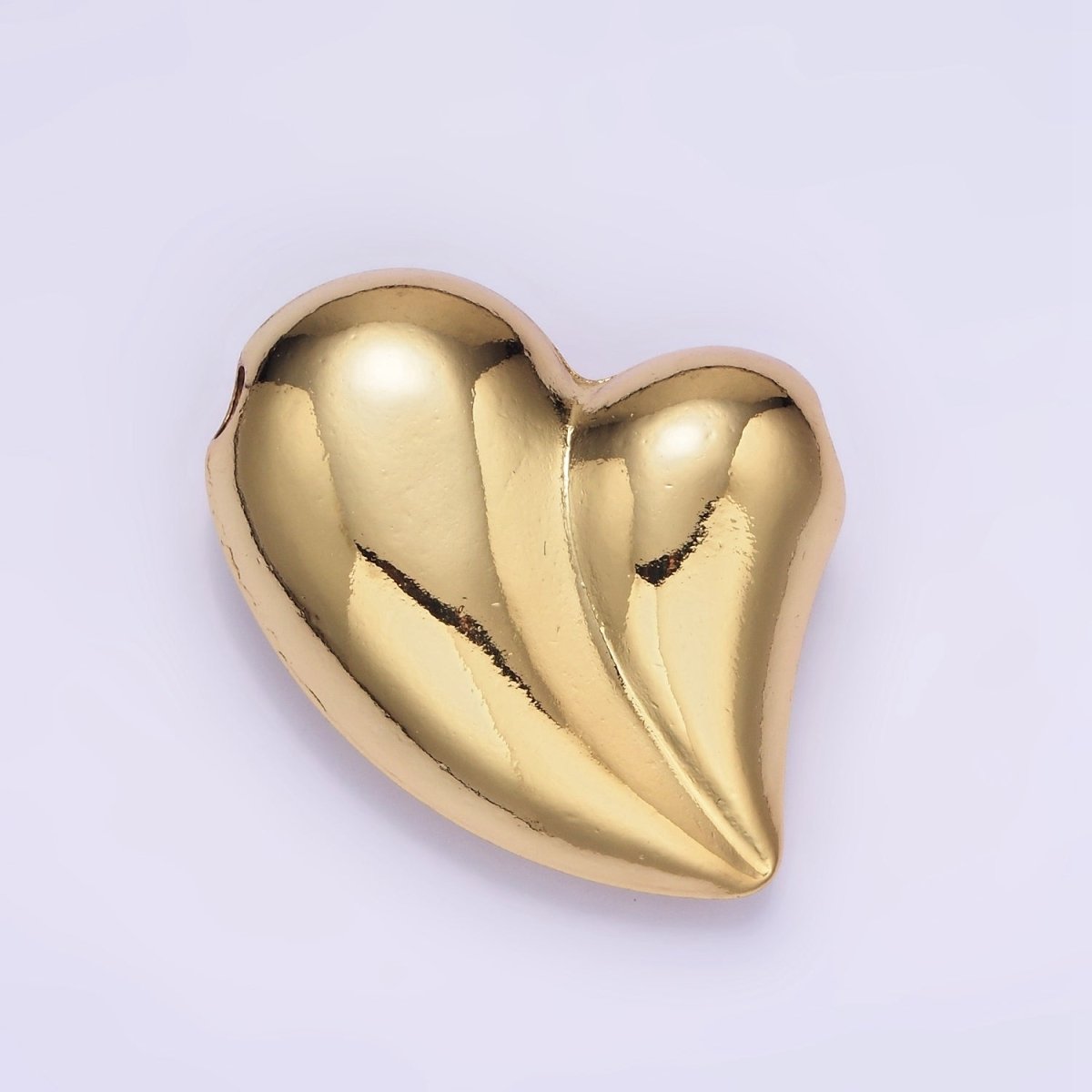 OS Puffy 14K Gold Filled Heart Charm Balloon Pendant | B877