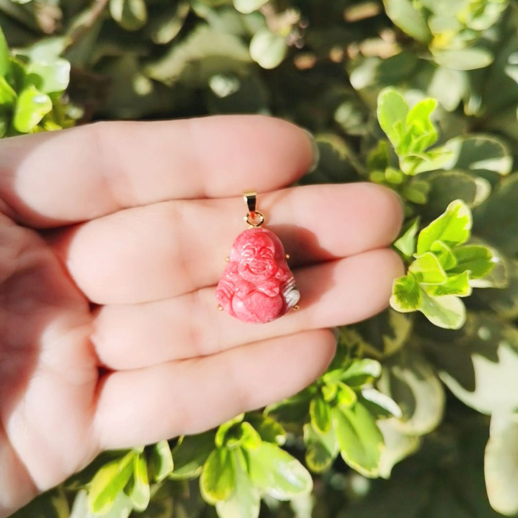 Red Buddha Jade Gold Filled AH-263