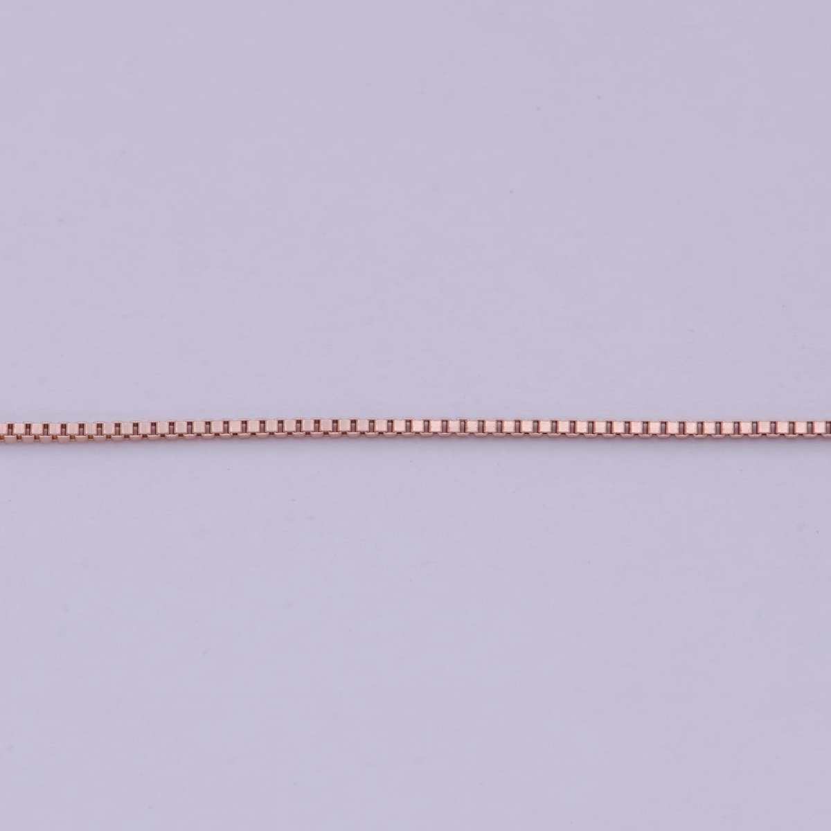 Rose Gold Box Chain Necklace 0.7mm, Delicate Dainty Layered Necklace, Everyday Necklace, Simple chain, Minimalist | WA-522 Clearance Pricing