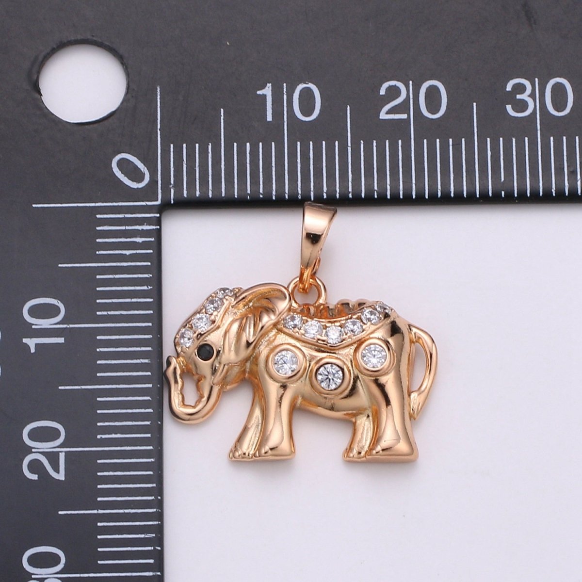 Rose Gold Elephant Gold Filled Pendants J-118