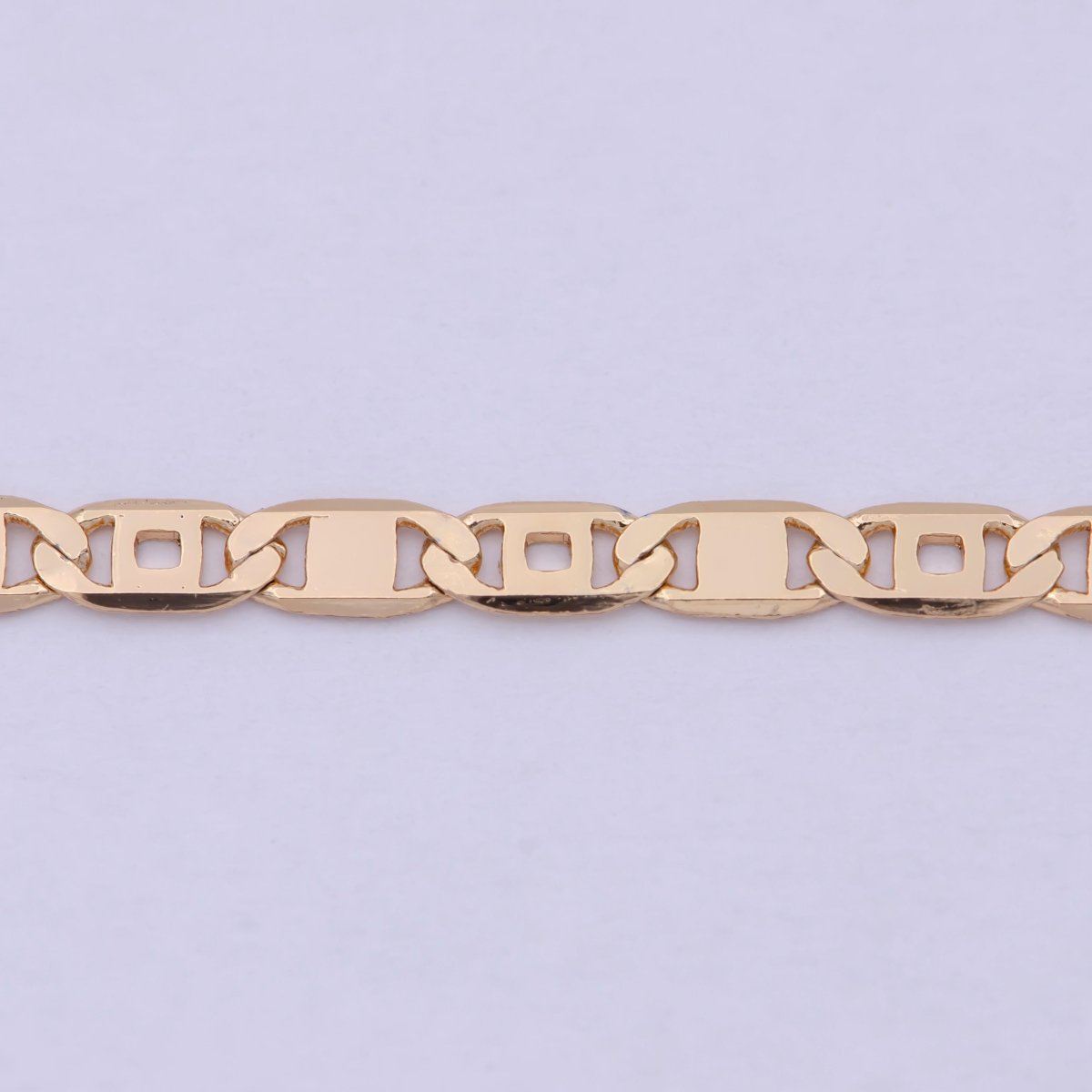 Rose Gold Mariner Link Chain Necklace, Rose Gold Filled Mariner Necklace, Anchor Link Chain Necklace 17.5 Inch | WA-804 Clearance Pricing