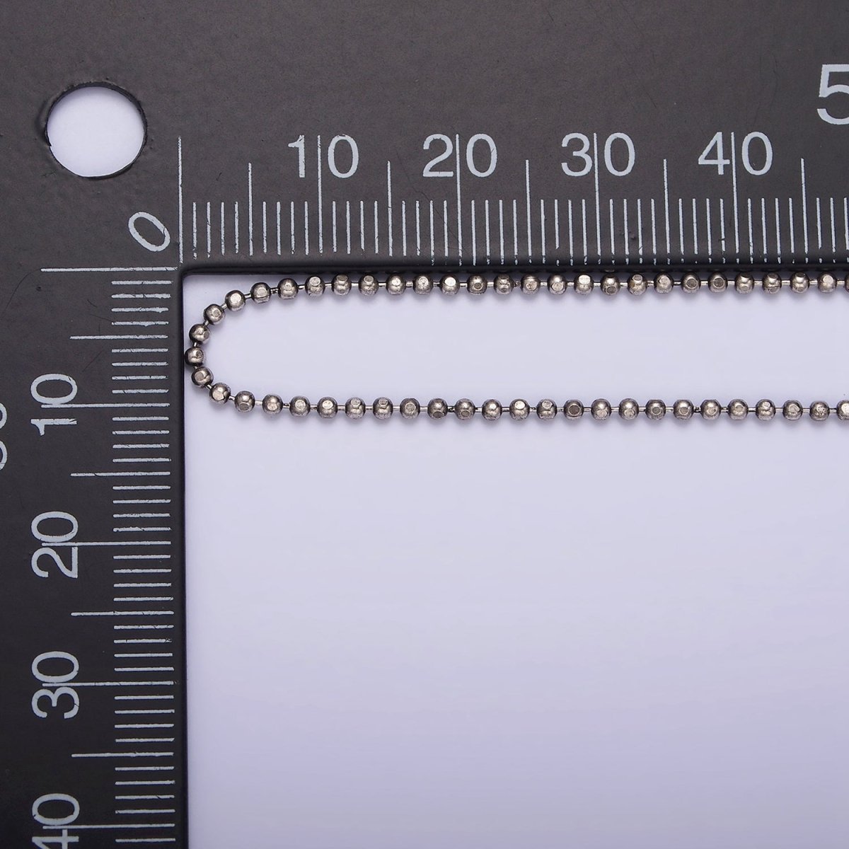 S925 Sterling Silver 0.9mm Dainty Bead 15.5 Inch Choker Chain Necklace | WA-1967 Clearance Pricing