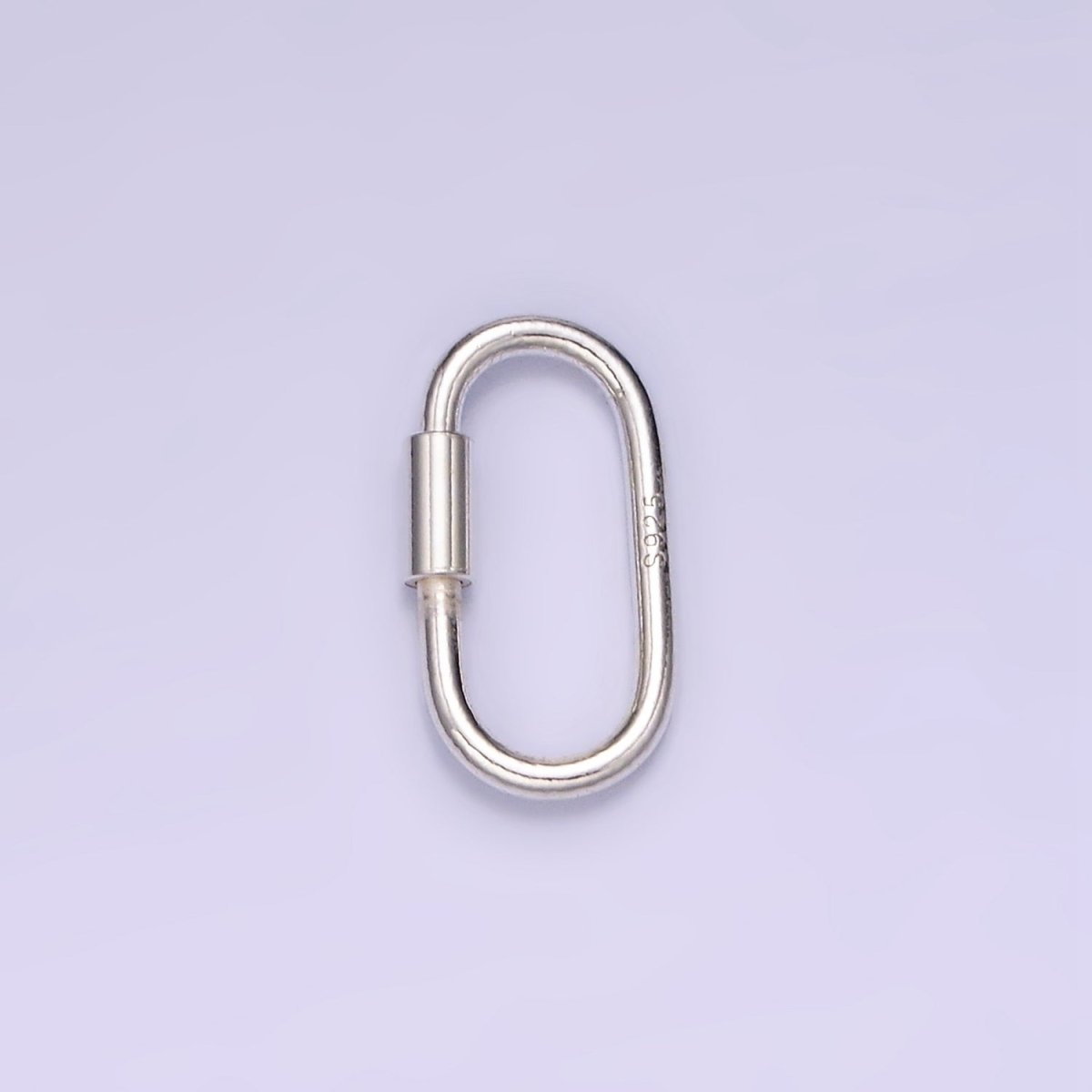 S925 Sterling Silver 10mm Carabiner Clasps Findings | SL-487