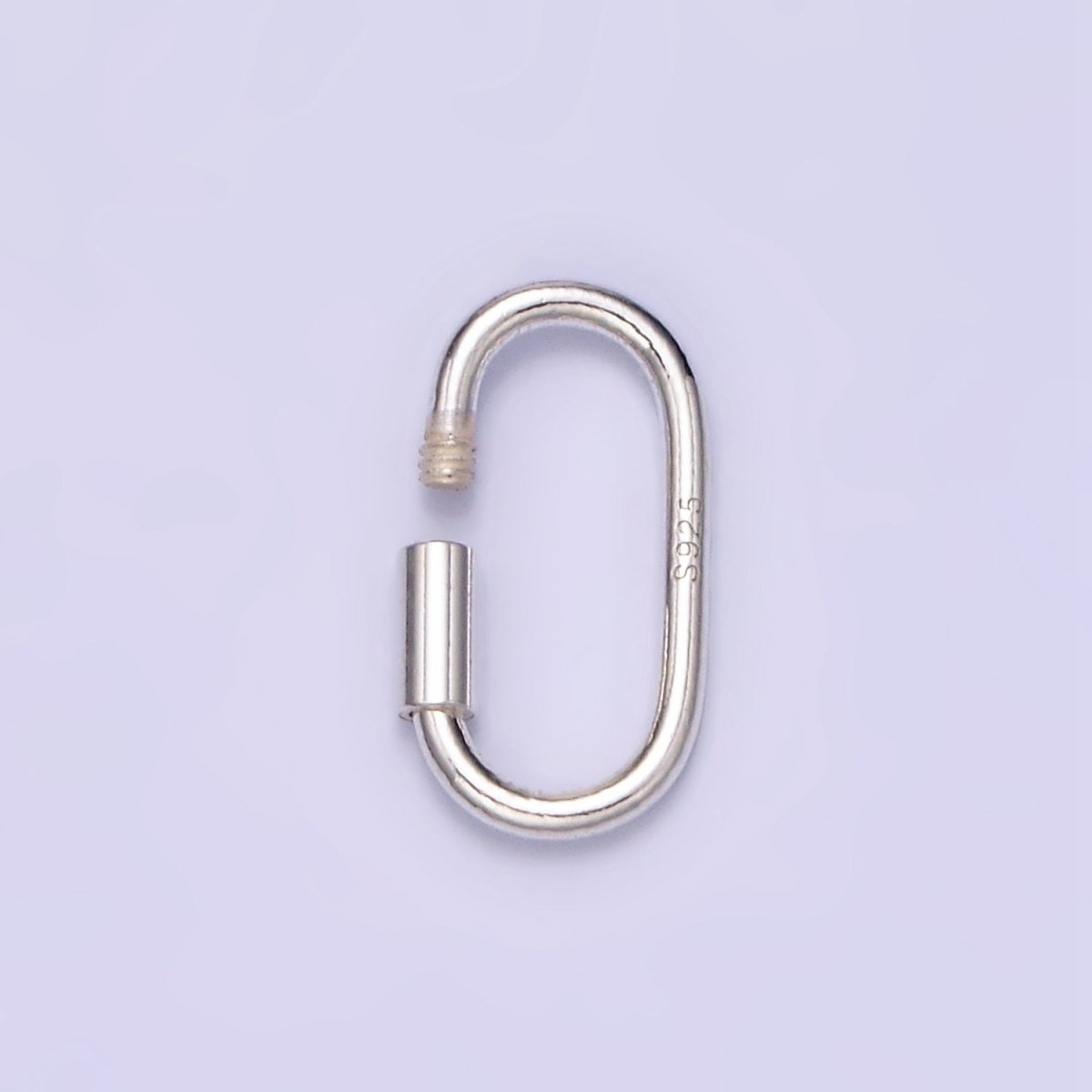 S925 Sterling Silver 10mm Carabiner Clasps Findings | SL-487