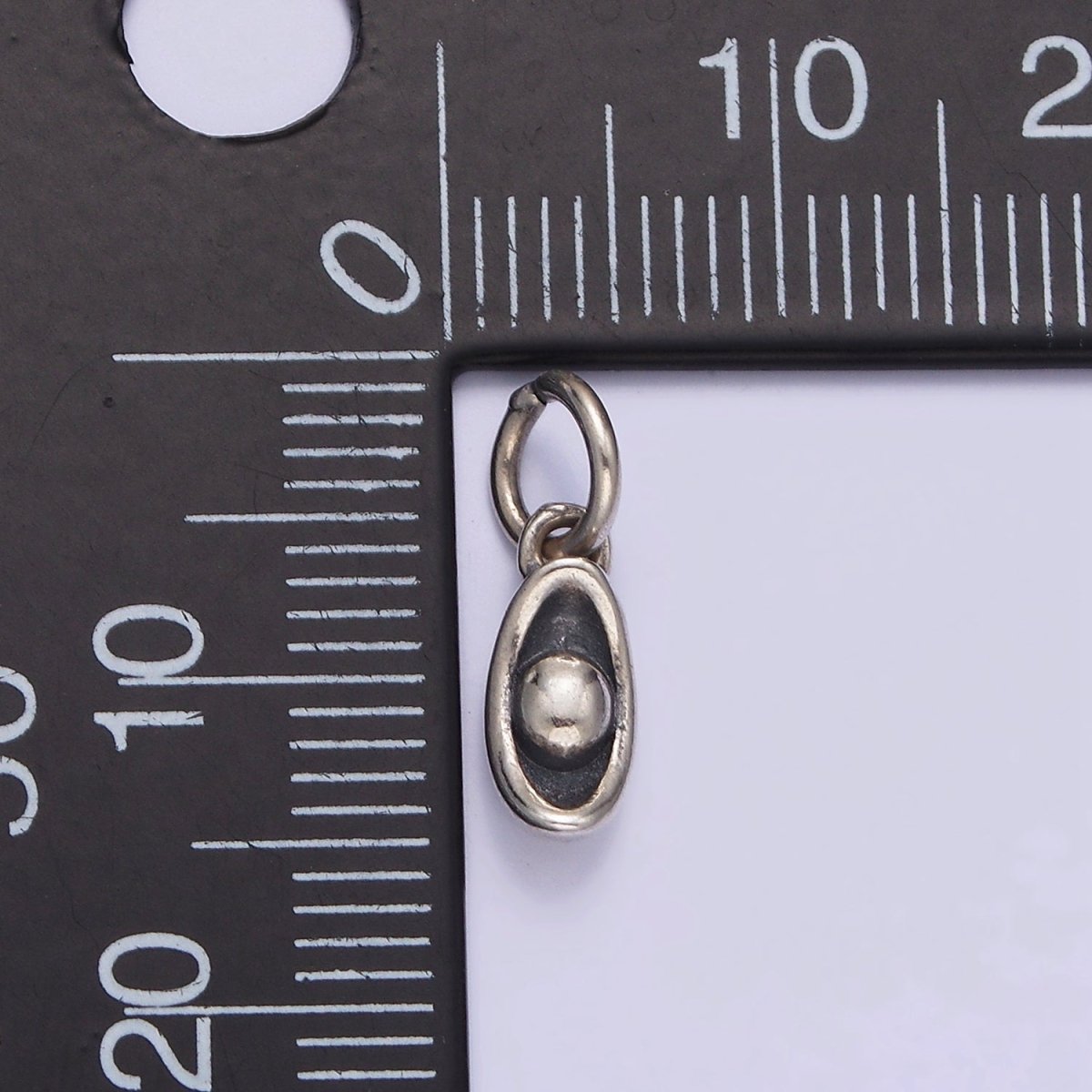S925 Sterling Silver 14mm Pea Plant Nature Add-On Charm | SL-378