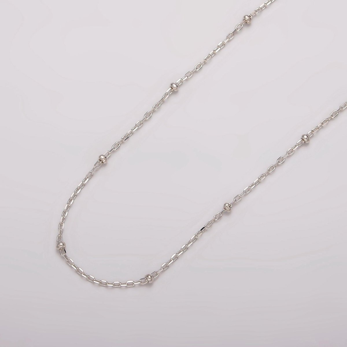 S925 Sterling Silver 1.5mm Satellite Cable Unfinished Chain For Jewelry Making | ROLL-1480