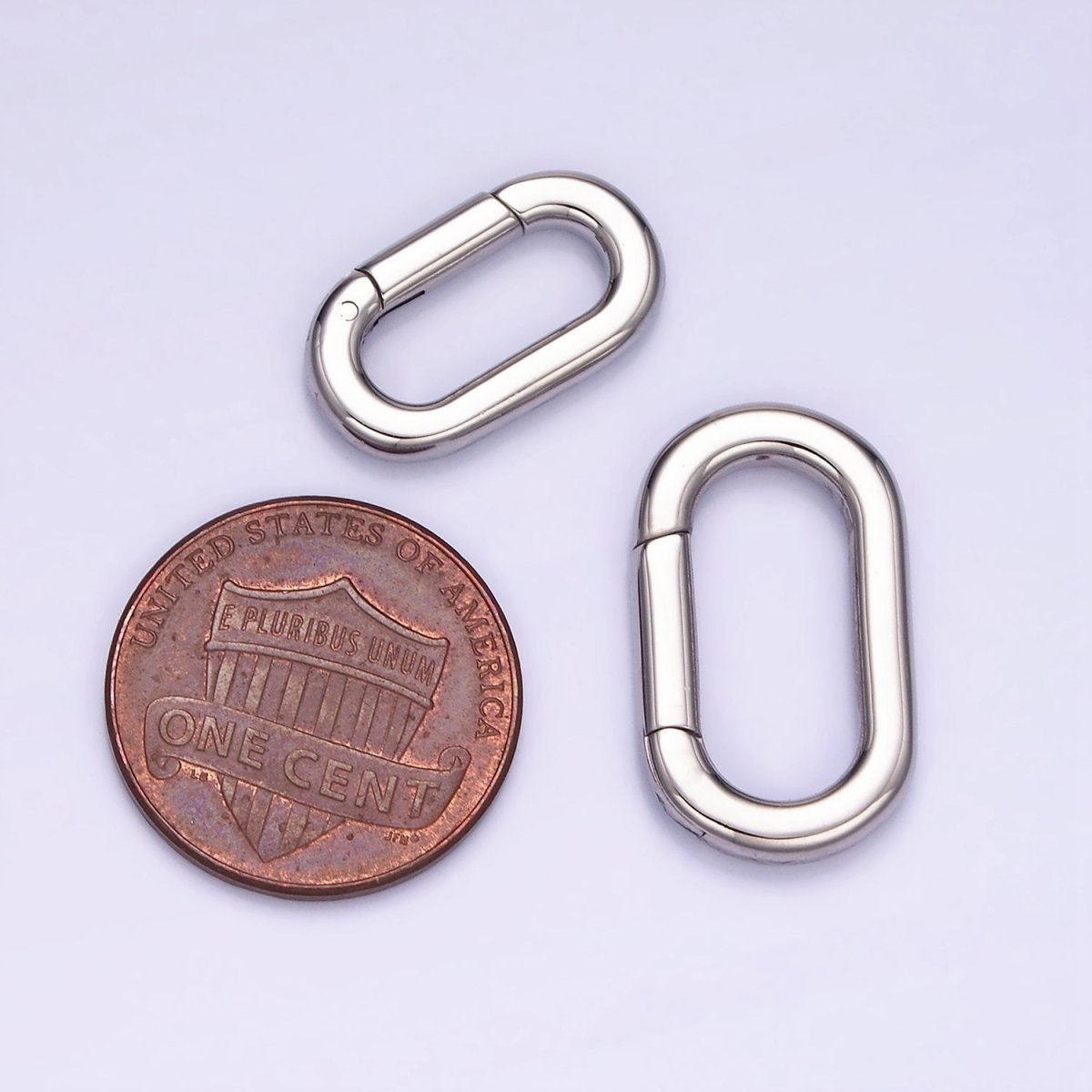 Stainless Steel 18mm, 22mm Oblong Spring Gate Findings | Z772