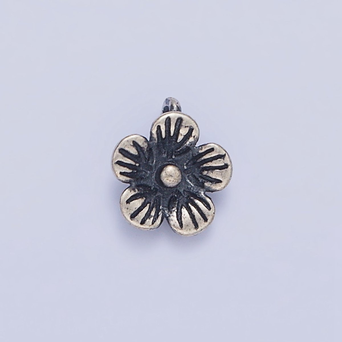 S925 Sterling Silver 8.5mm Flower Nature Add-On Charm | SL-366