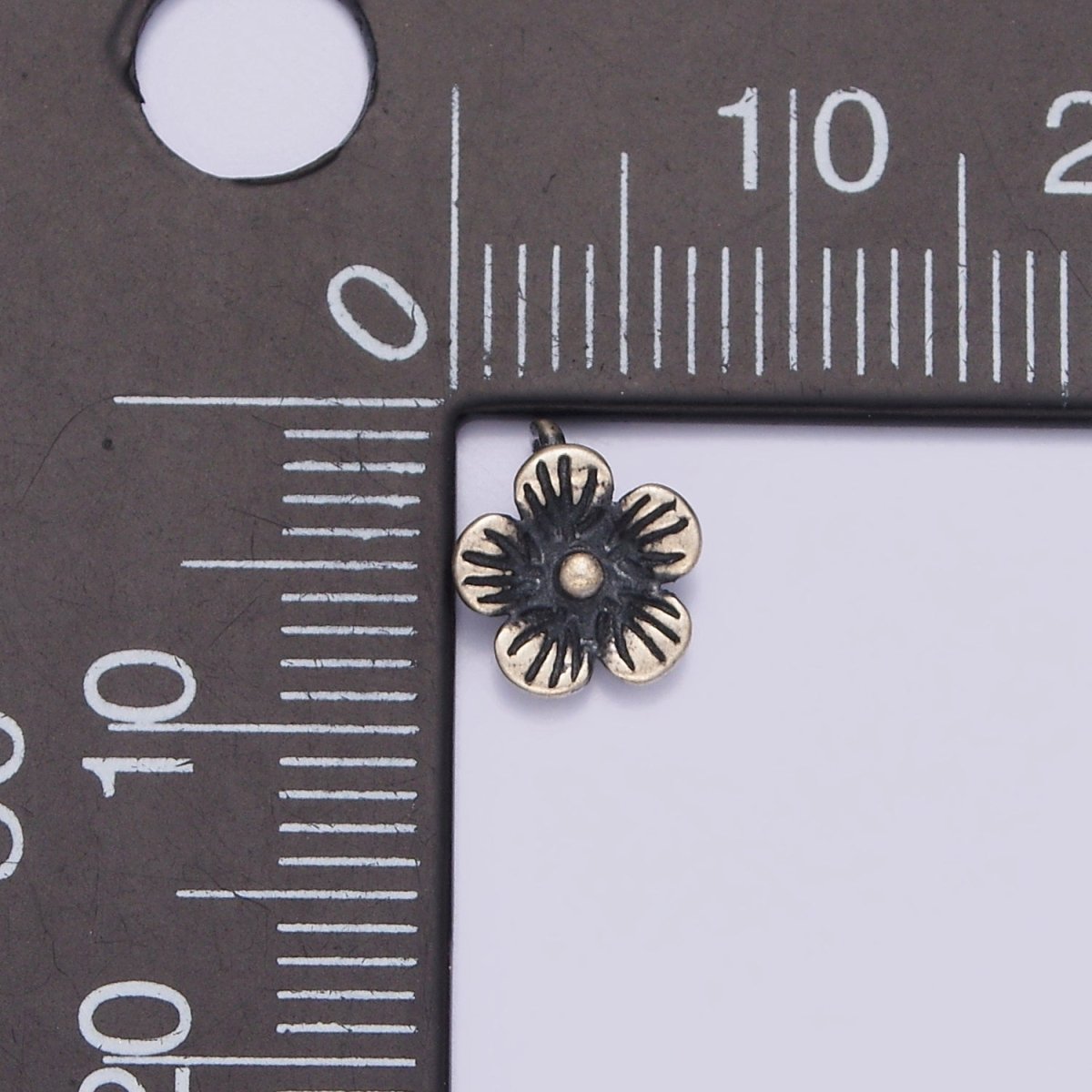 S925 Sterling Silver 8.5mm Flower Nature Add-On Charm | SL-366