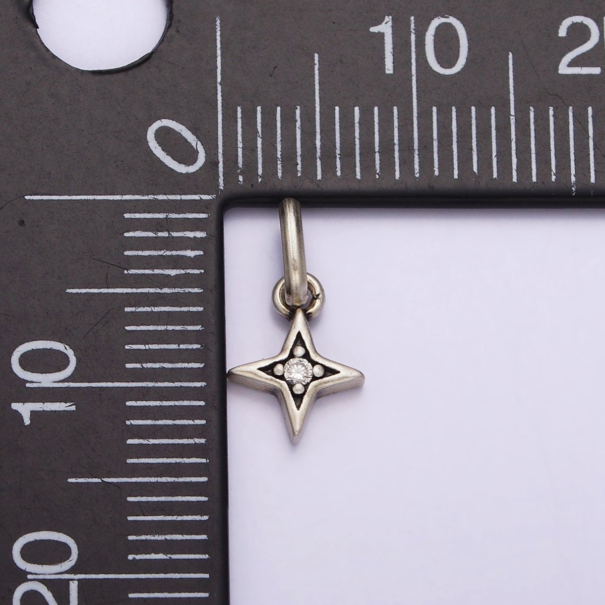 S925 Sterling Silver Clear CZ Celestial Star Pendant | SL-328