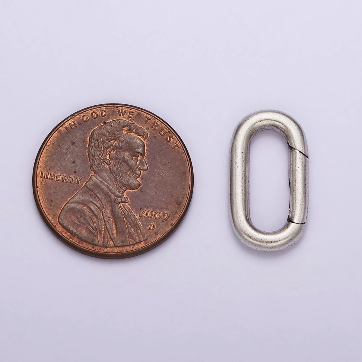 S925 Sterling Silver Hinged Oval Push Gate Ring Clasp Charm Pendants Interchangeable Connectors SL-306
